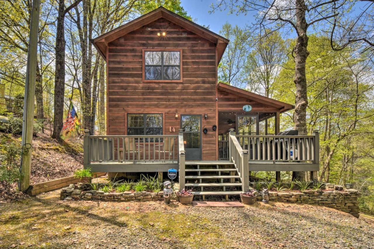 Cozy Hiawassee Cabin With Fire Pit And Mtn Views! Ngoại thất bức ảnh