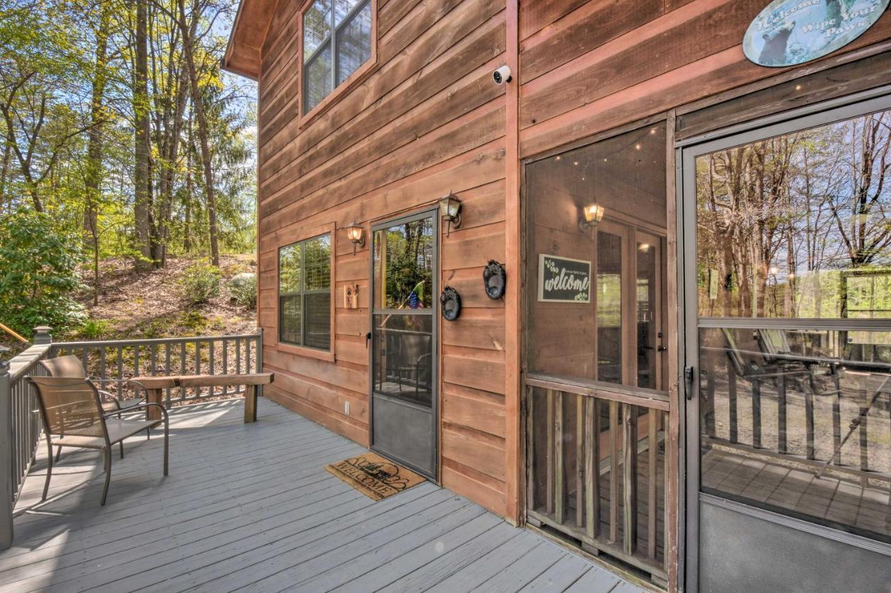 Cozy Hiawassee Cabin With Fire Pit And Mtn Views! Ngoại thất bức ảnh